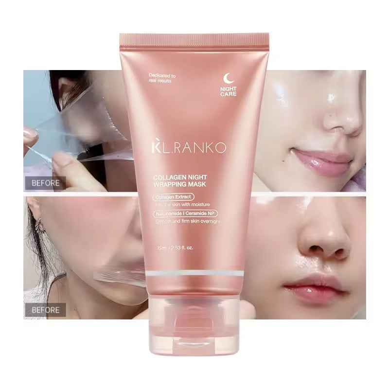 Masque de nuit peel-off au collagène – Hydratation & élasticité du visage