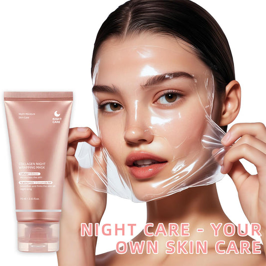Masque de nuit peel-off au collagène – Hydratation & élasticité du visage