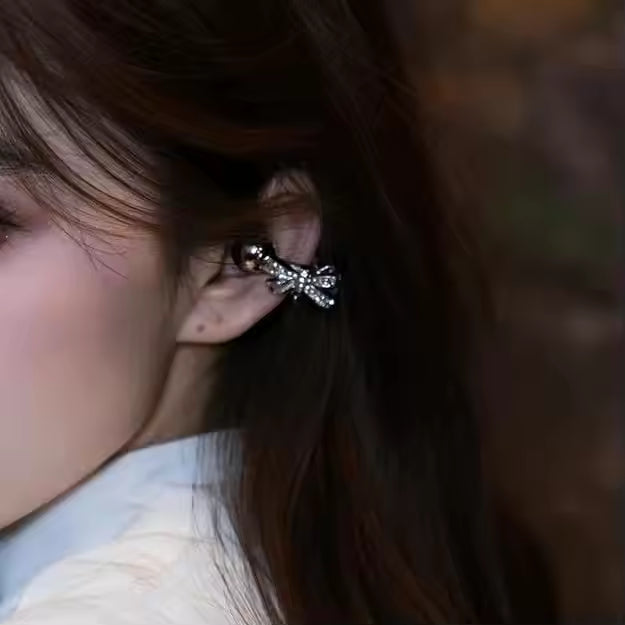 Bijoux clip pour écouteurs – Boucles d’oreilles Bluetooth luxueuses en cristal