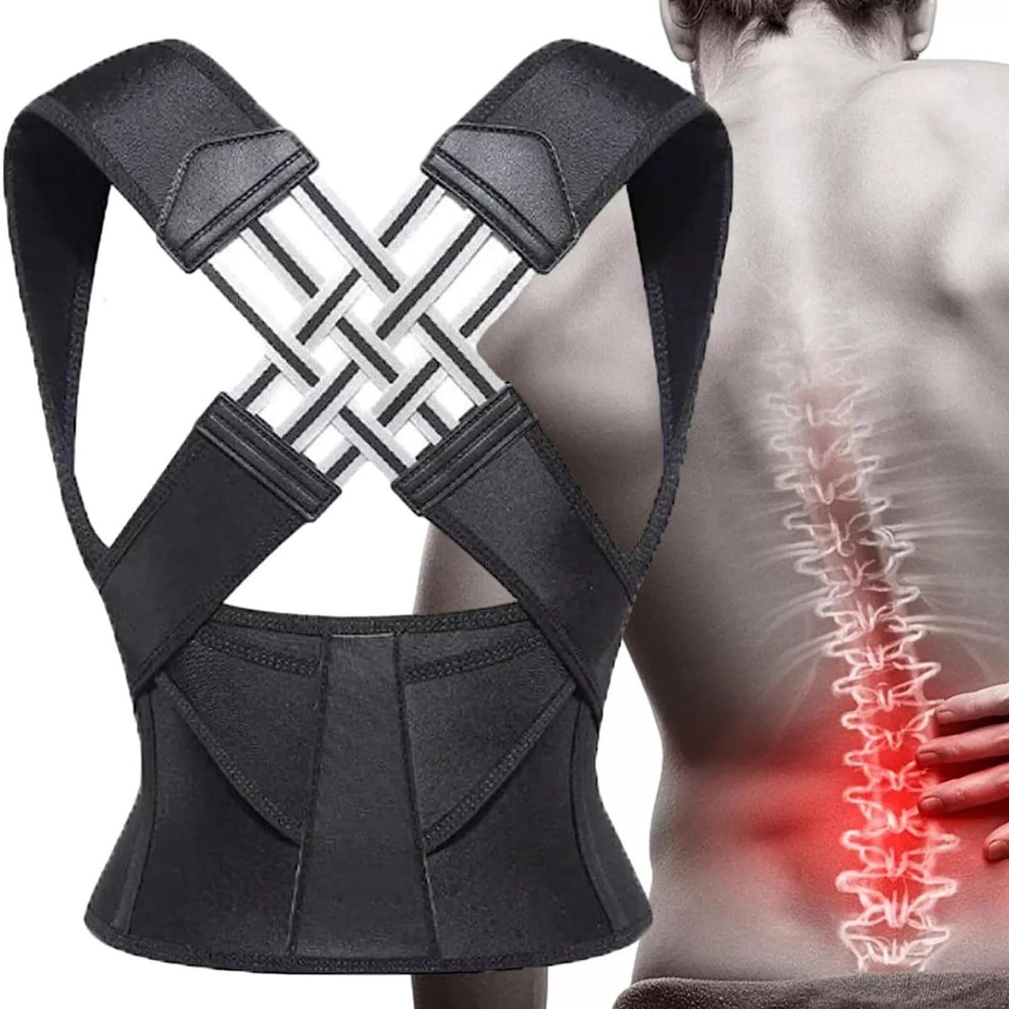 Correcteur de posture lombaire respirant pour soulager le mal de dos